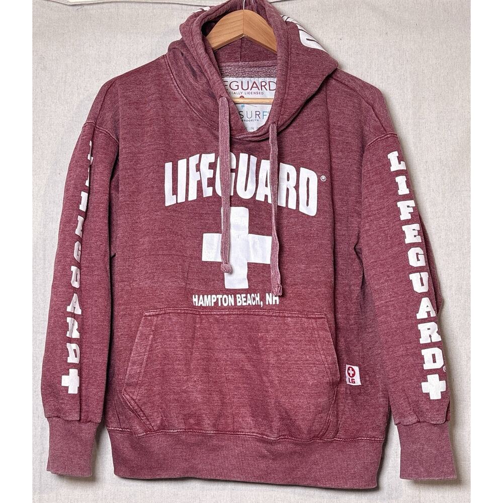 LIFEGUARD Hoodie‎ Sweatshirt Popsurf Unisex Size M Hampton Beach, NH